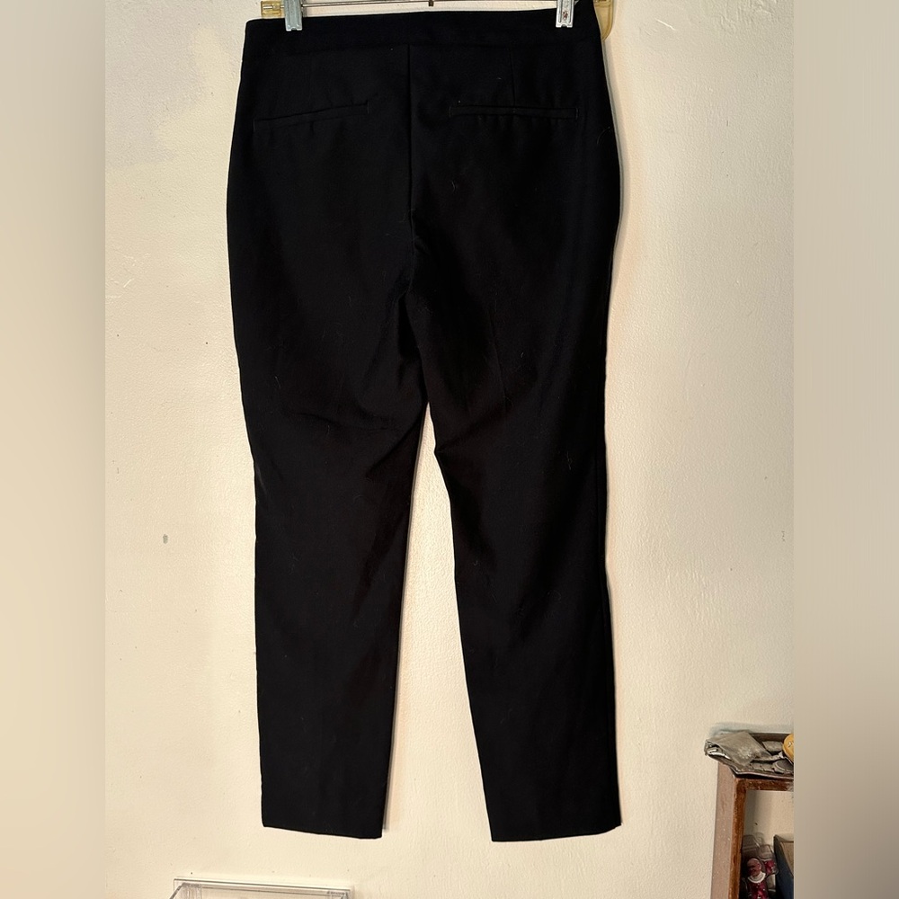 Black Zara Basic Flat Front Ankle Length Trousers… - image 2